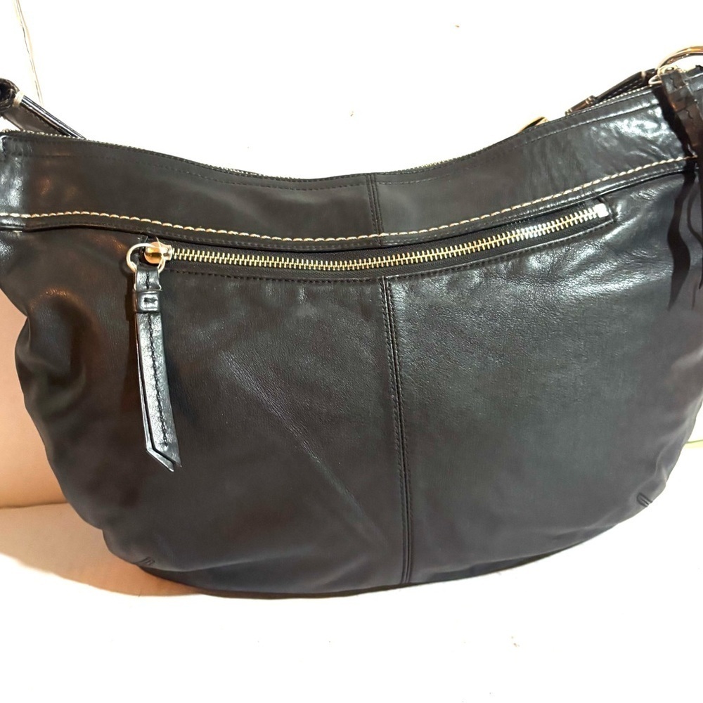 Coach vintage Black Leather Shoulder Bag - Picture 2 of 9